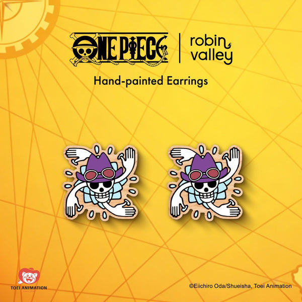 Officially Licensed One Piece Robin Personal Skull Stud Earrings - Robin Valley Official Store