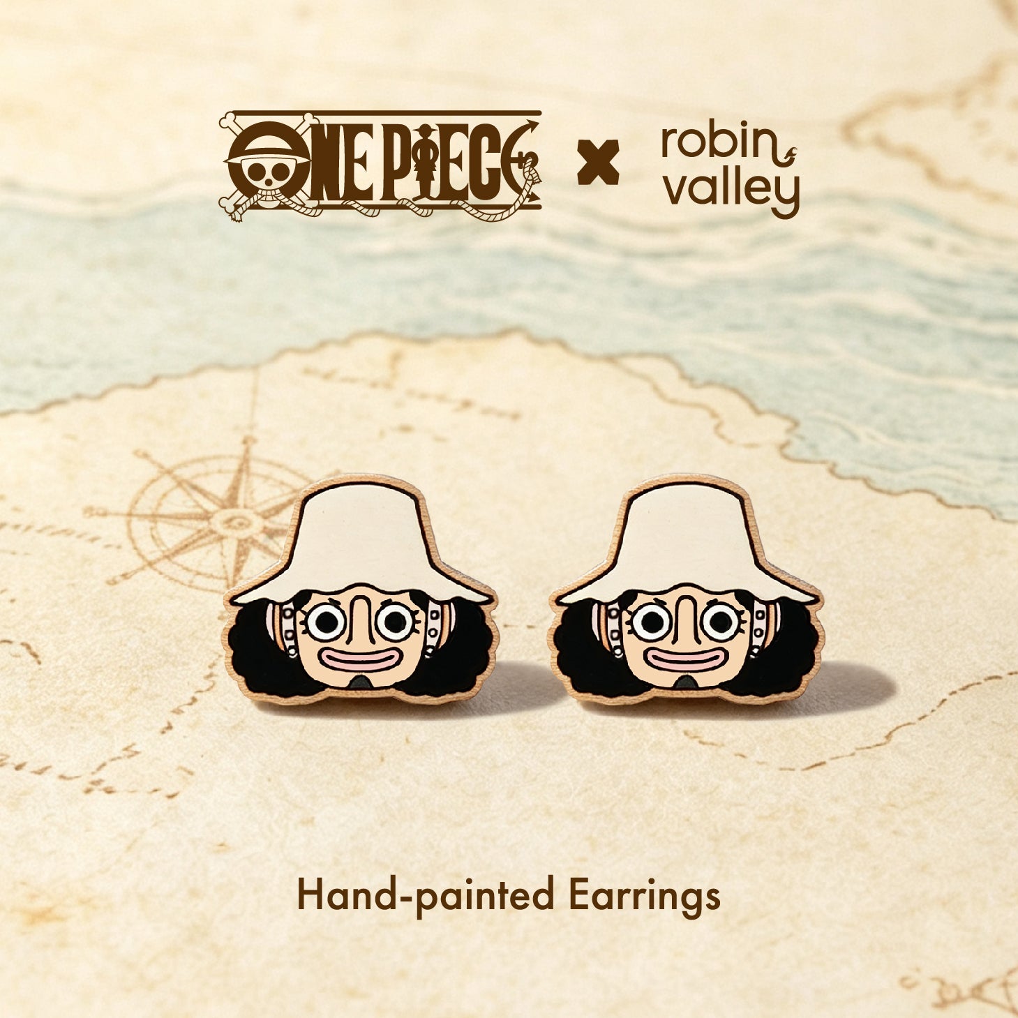 Officially Licensed One Piece Usopp Stud Earrings – Wave 1: Fish-Man Island - Robin Valley Official Store
