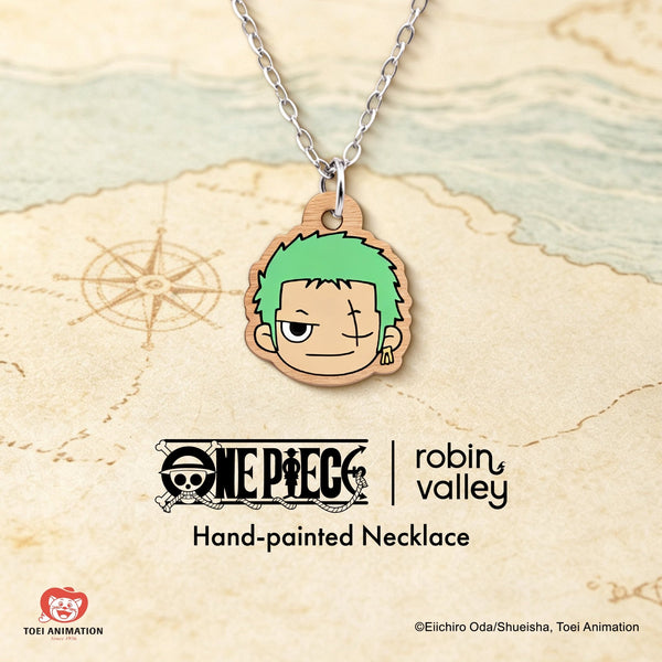 Hand-painted Officially Licensed One Piece Zoro Necklace – Wave 1