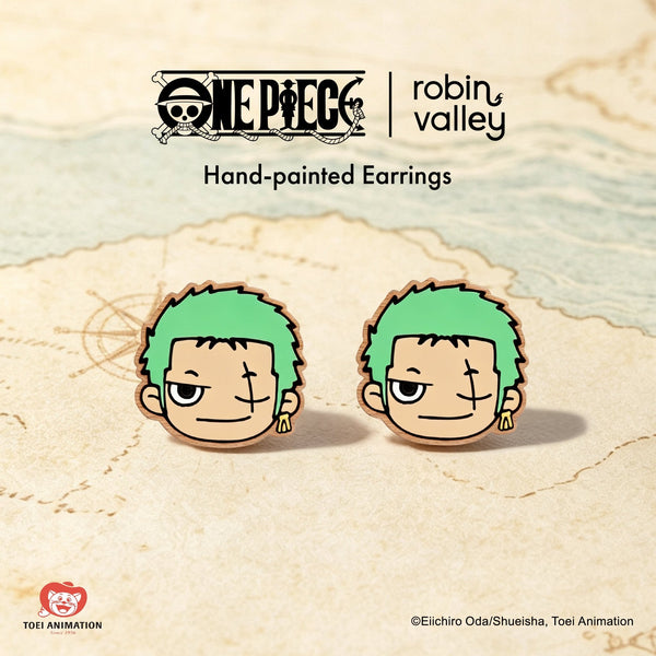 Officially Licensed One Piece Zoro Stud Earrings – Wave 1: Fish-Man Island - Robin Valley Official Store
