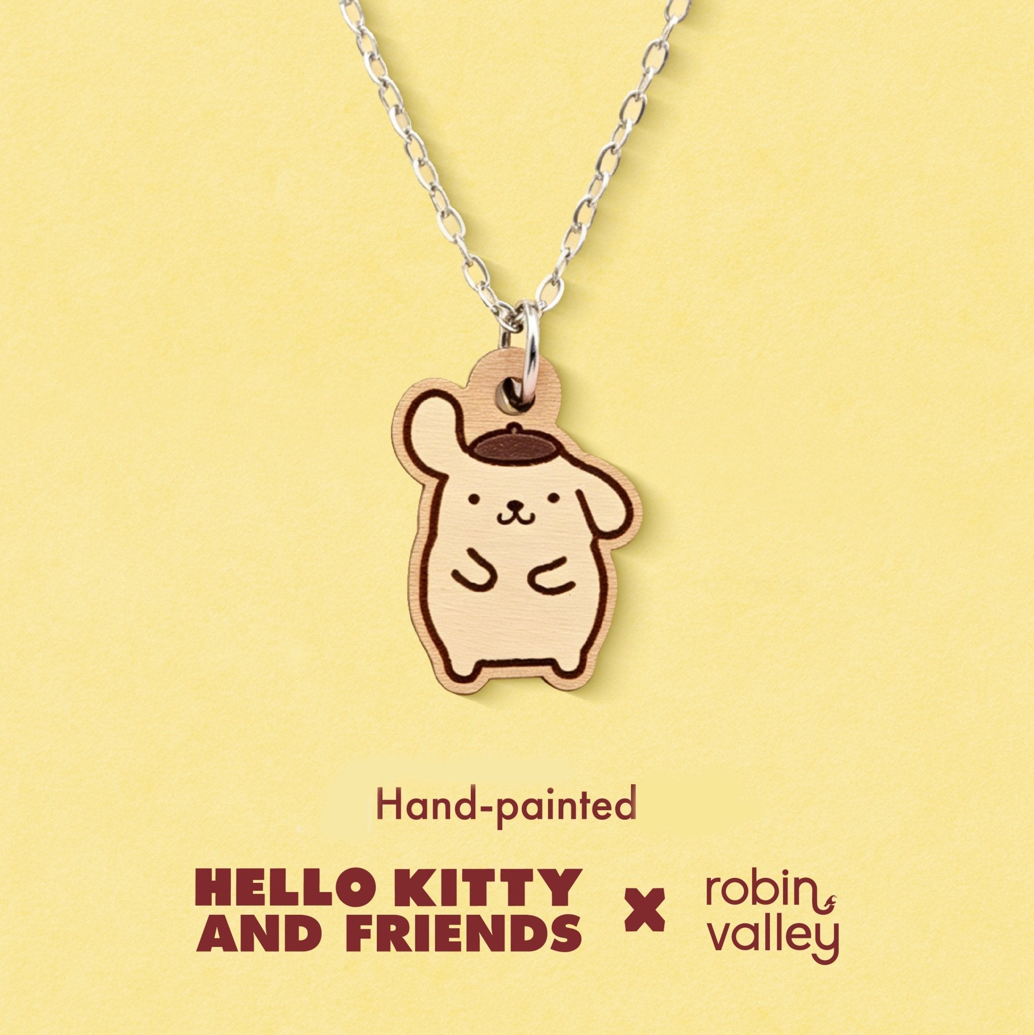 Officially Licensed Perked-up Ear Pompompurin Necklace - Robin Valley Official Store
