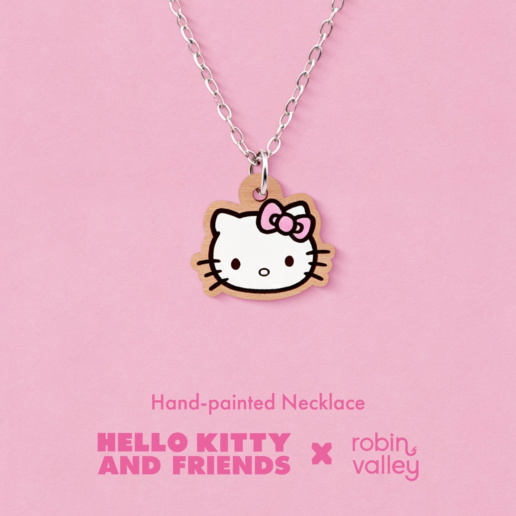 Officially Licensed Pink Hello Kitty Necklace - Robin Valley Official Store
