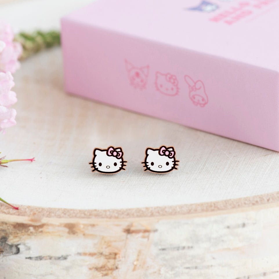 Officially Licensed Pink Hello Kitty Stud Earrings - Robin Valley Official Store