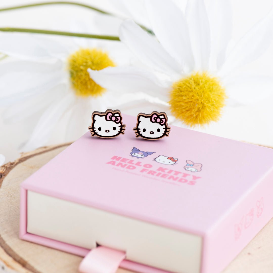Officially Licensed Pink Hello Kitty Stud Earrings - Robin Valley Official Store