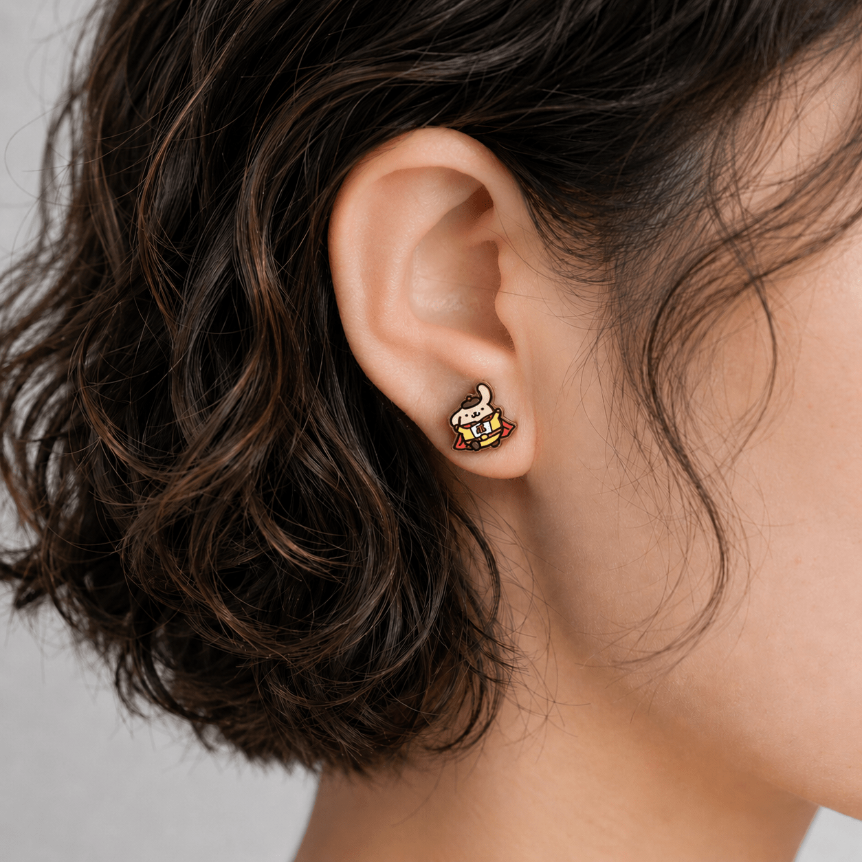 Officially Licensed PomPomHero Pompompurin Stud Earrings – 30th Anniversary Edition - Robin Valley Official Store