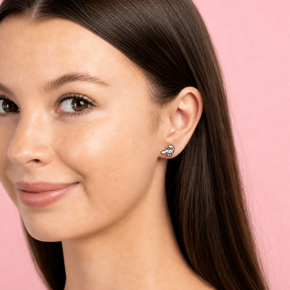 Officially Licensed Watermelon Cinnamoroll Stud Earrings - Robin Valley Official Store