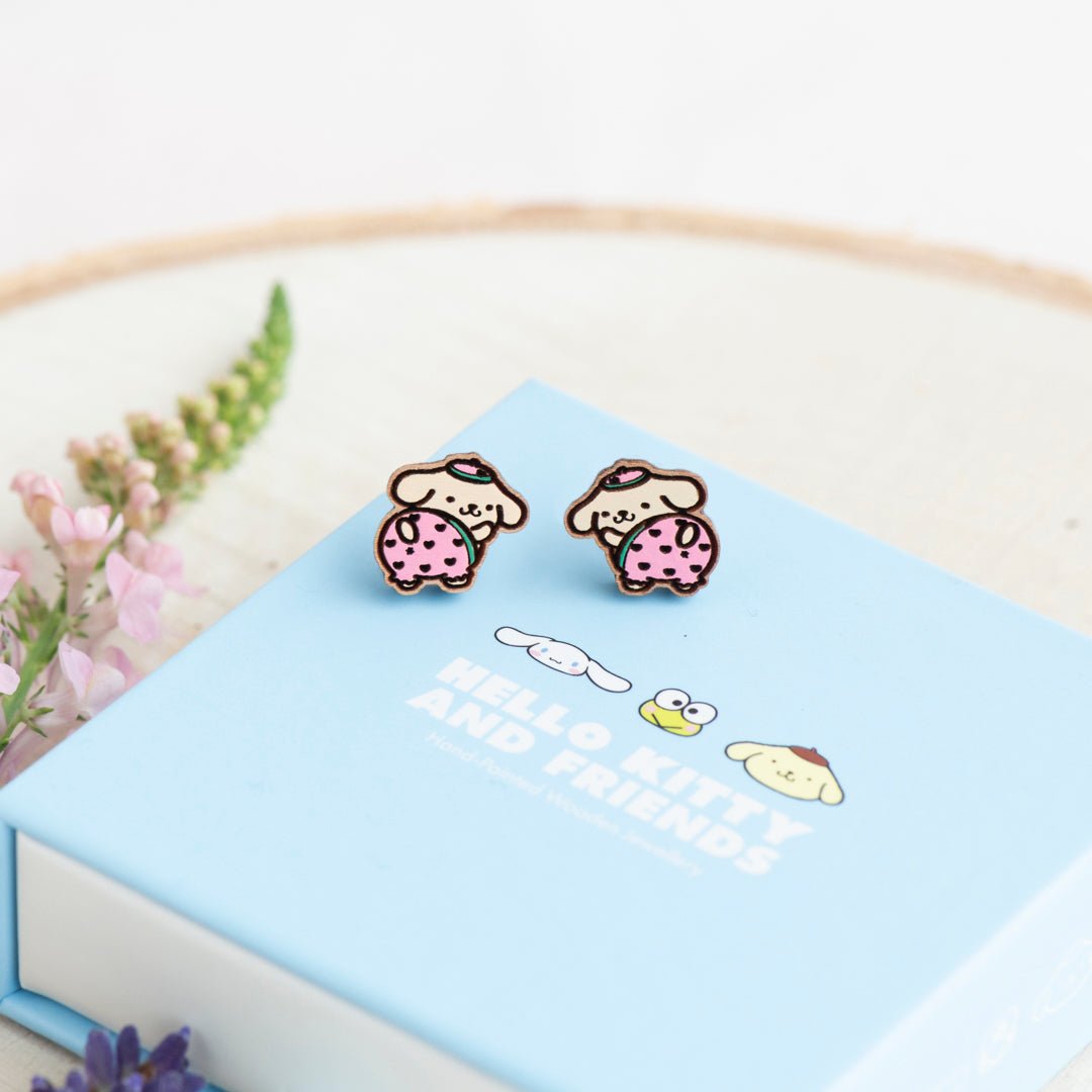 Officially Licensed Watermelon Pompompurin Stud Earrings - Robin Valley Official Store