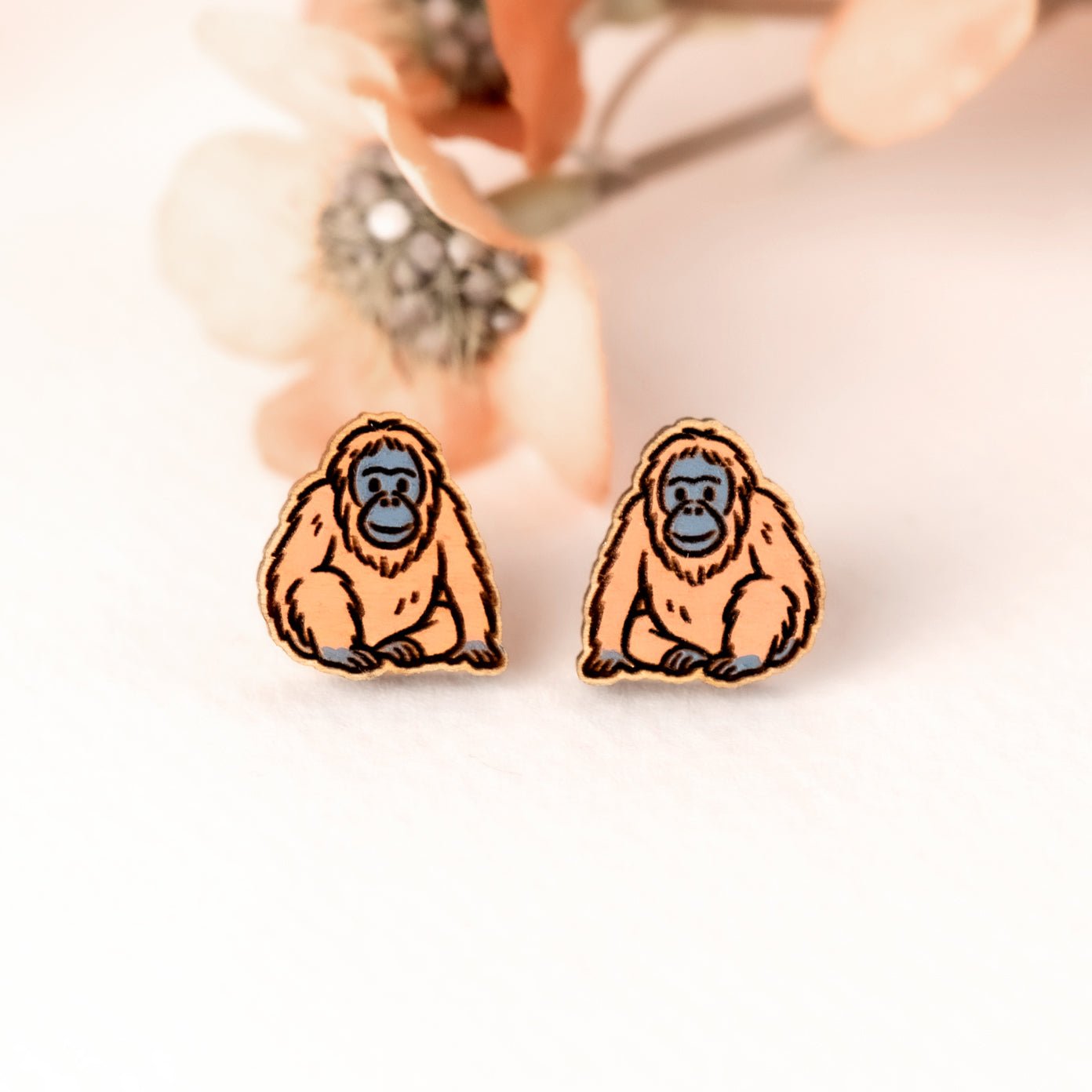 Orangutan Stud Earrings - Robin Valley Official Store