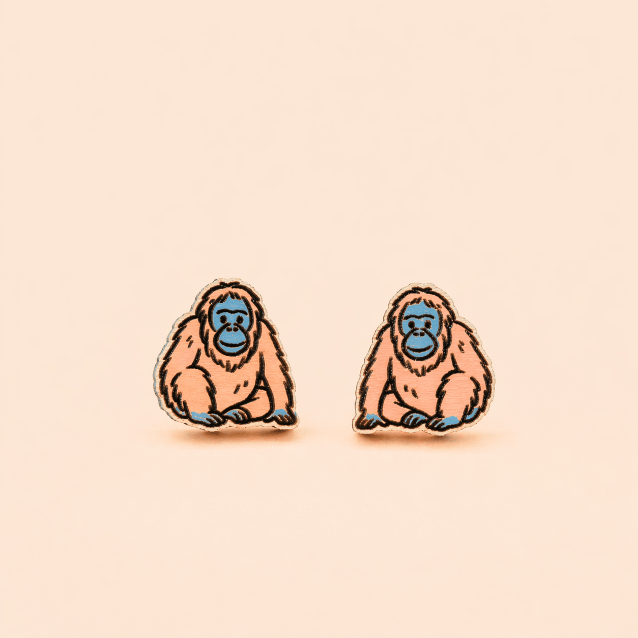 Orangutan Stud Earrings - Robin Valley Official Store