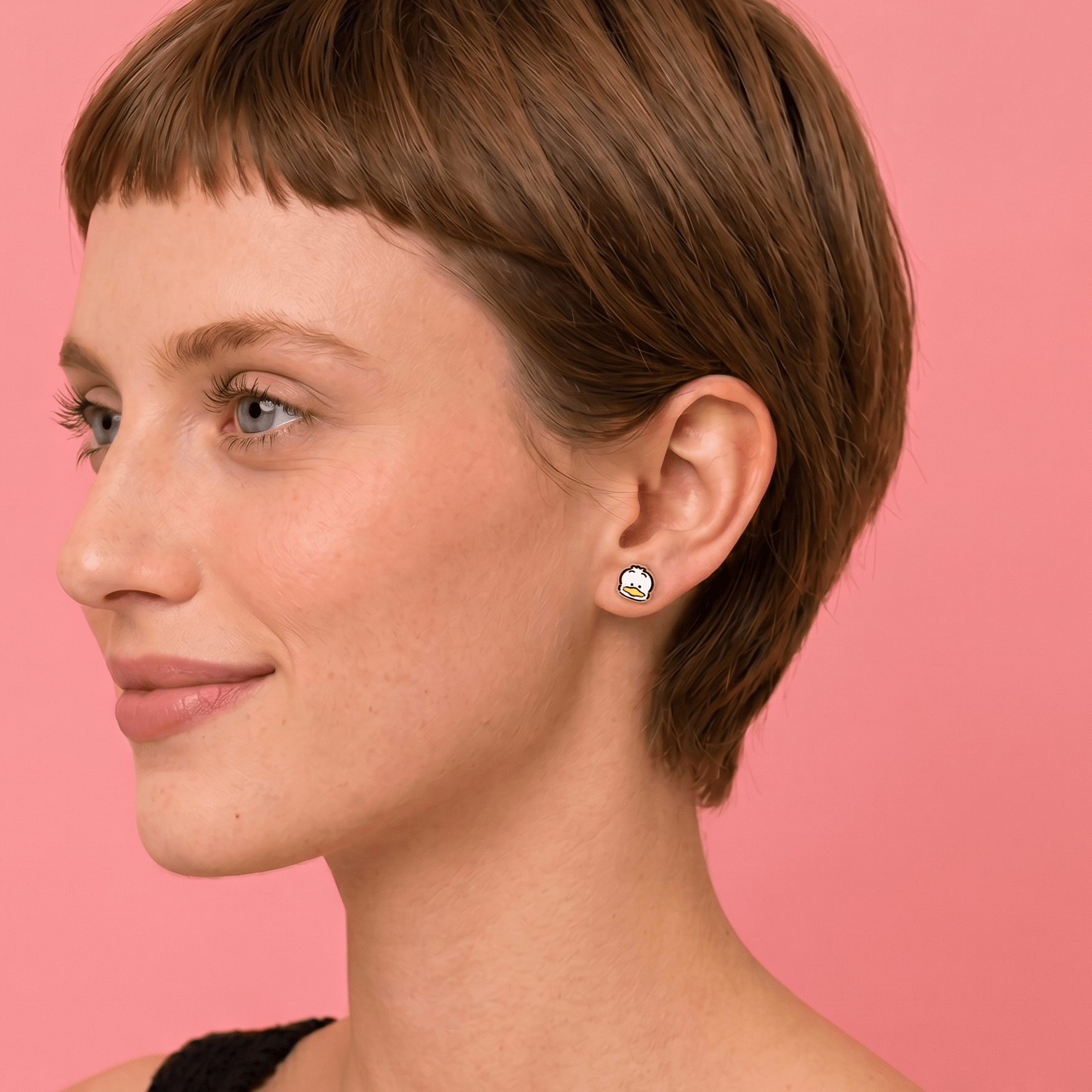 Pekkle Stud Earrings - Face - Robin Valley Official Store