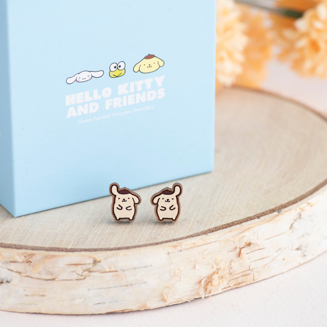 Perked - up Ear Pompompurin Stud Earrings - Robin Valley Official Store