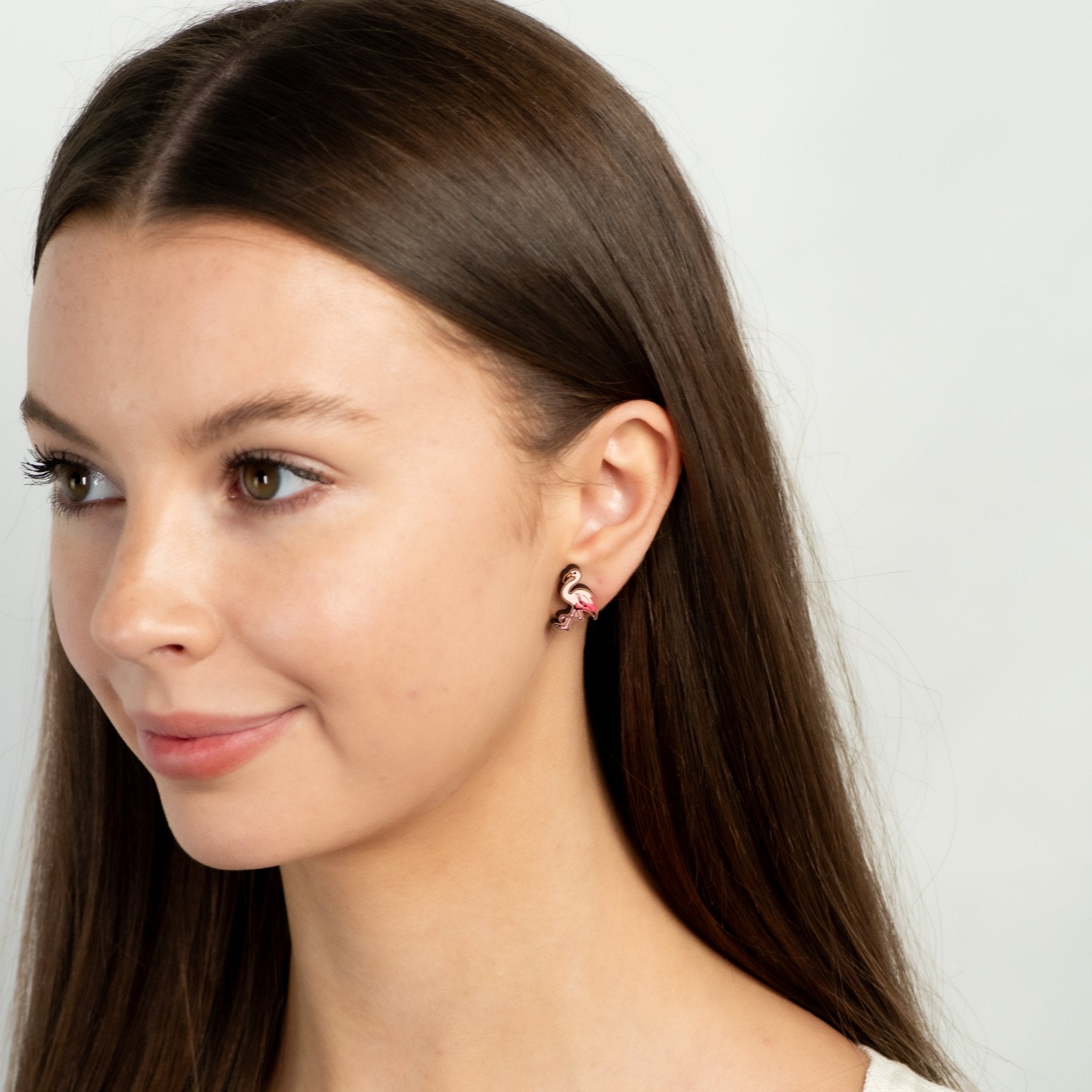 Pink Flamingo Earrings - PEB12035 - Robin Valley Official Store