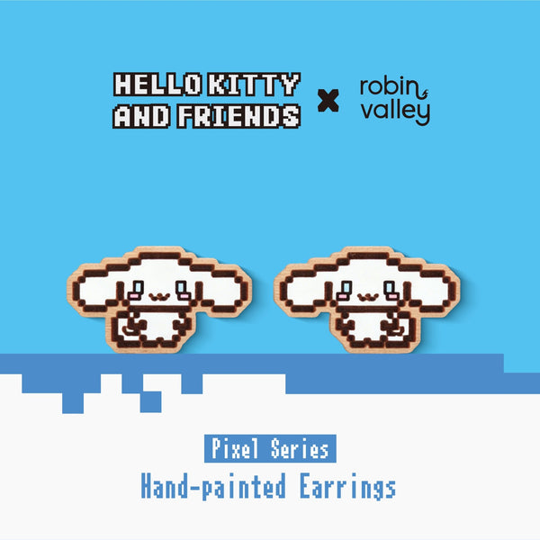Pixel Cinnamoroll Stud Earrings - Robin Valley Official Store