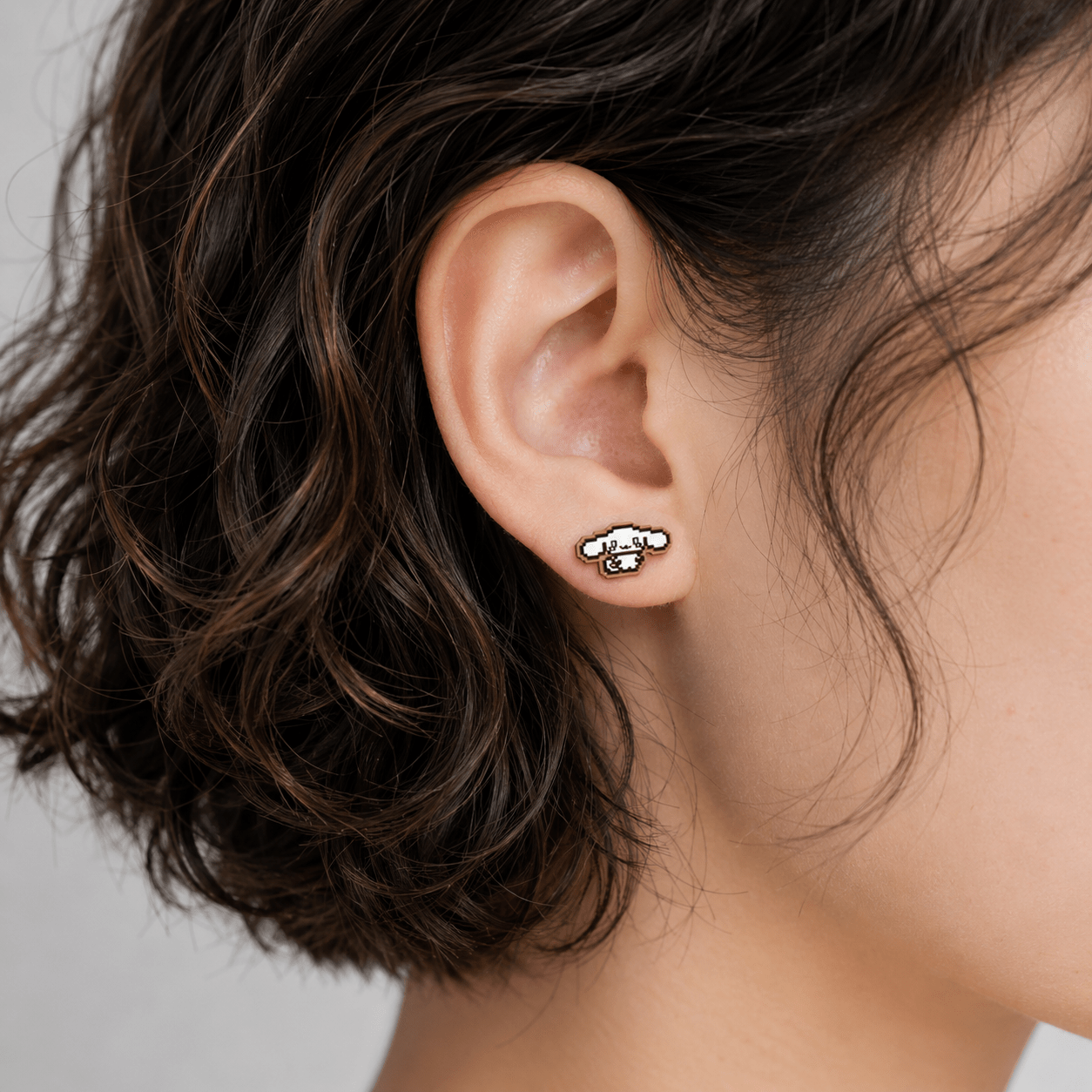 Pixel Cinnamoroll Stud Earrings - Robin Valley Official Store