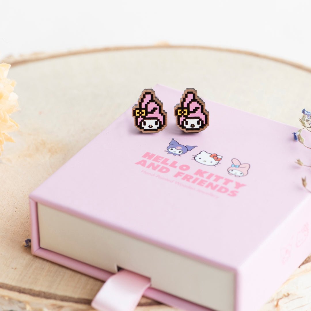 Pixel My Melody Stud Earrings - Robin Valley Official Store
