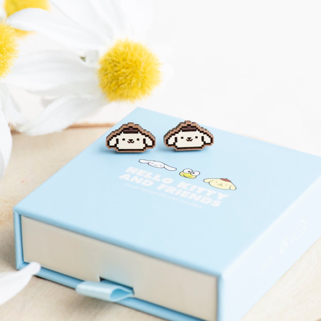 Pixel Pompompurin Stud Earrings - Robin Valley Official Store