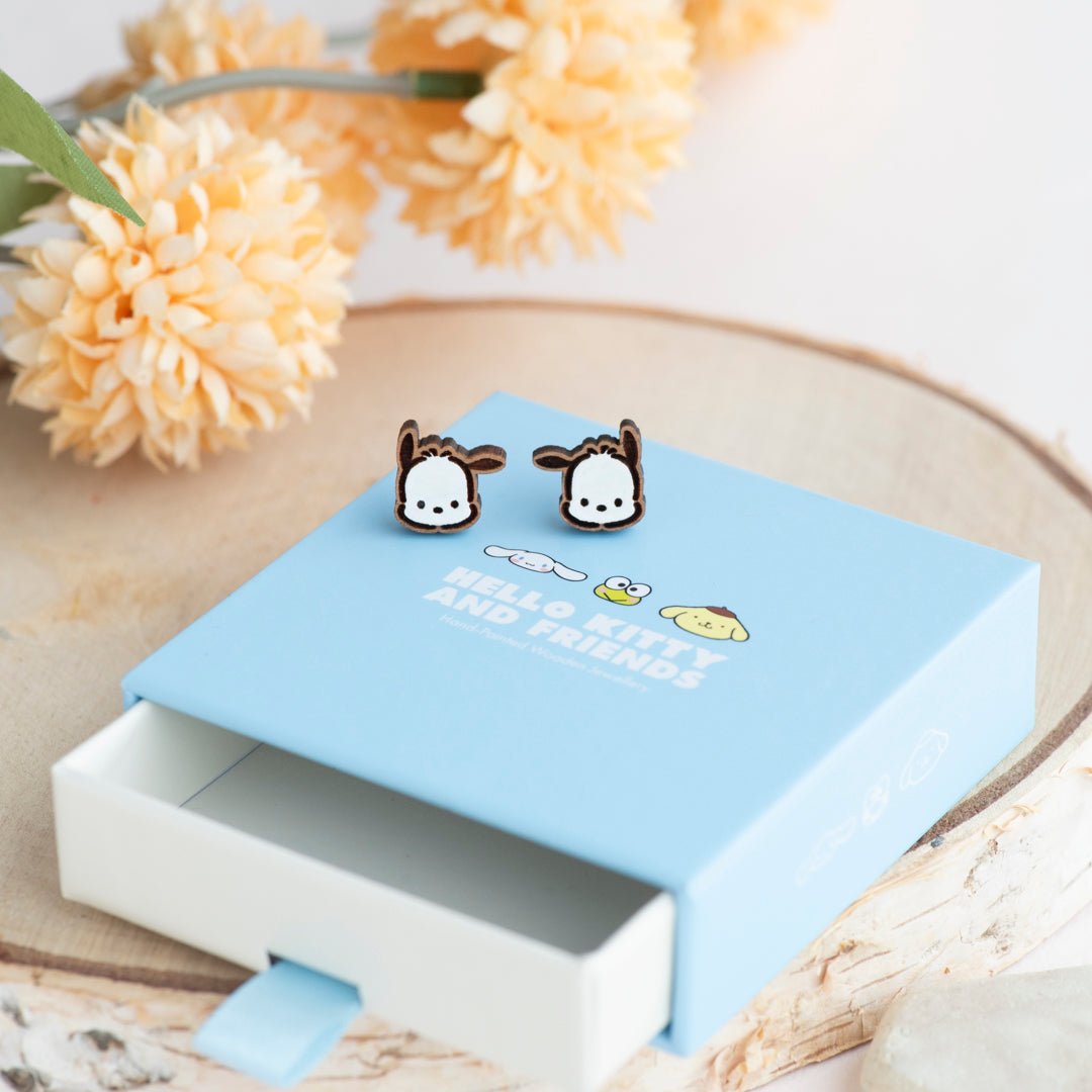 Pochacco Stud Earrings - Face - Robin Valley Official Store