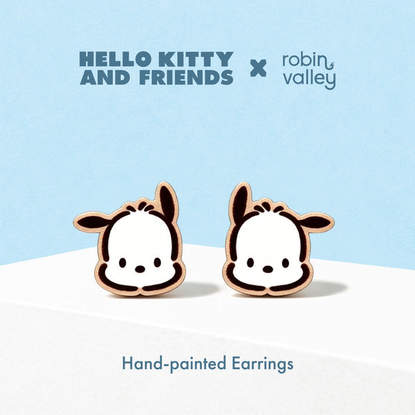 Pochacco Stud Earrings - Face - Robin Valley Official Store