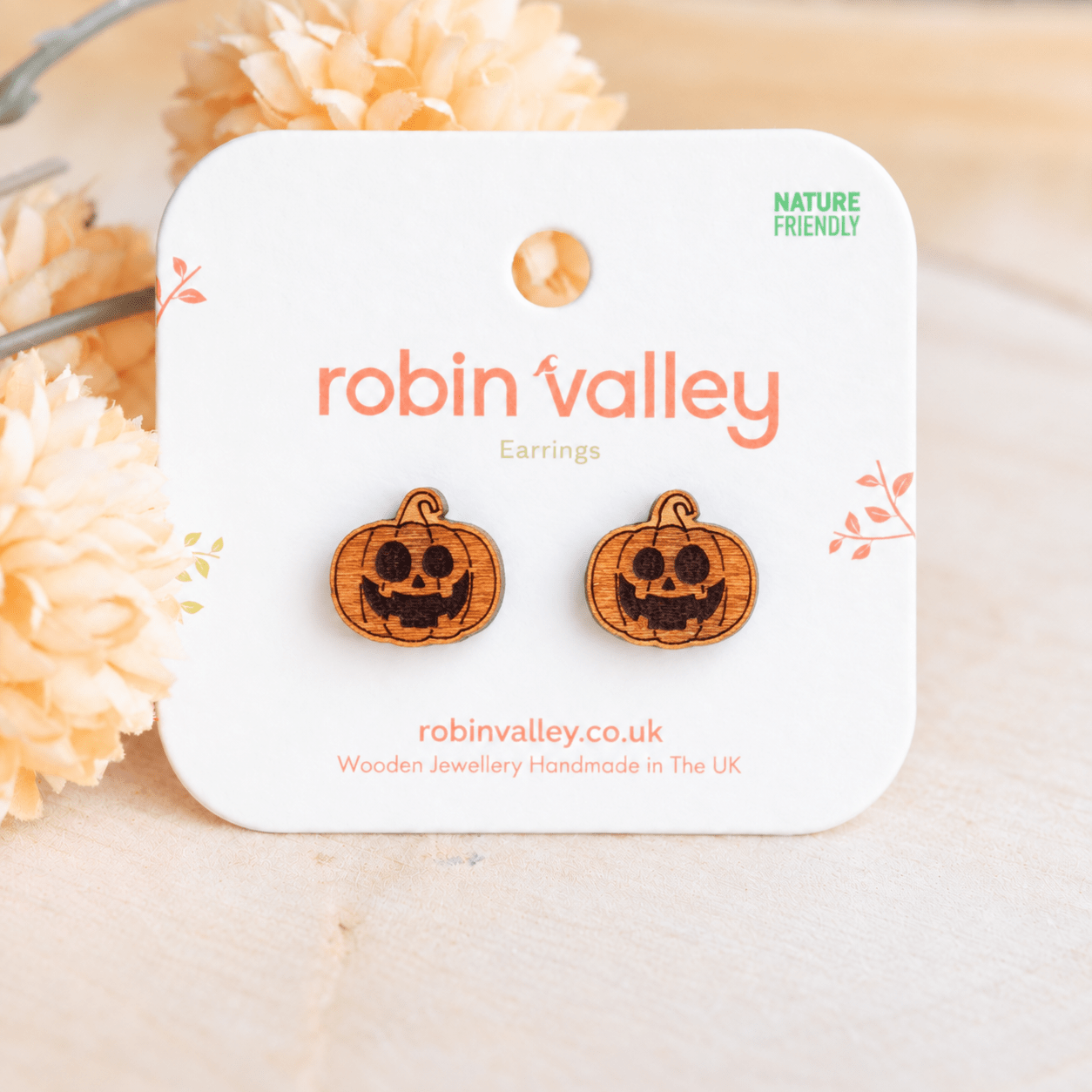 Pumpkin Halloween Stud Earrings - Robin Valley Official Store