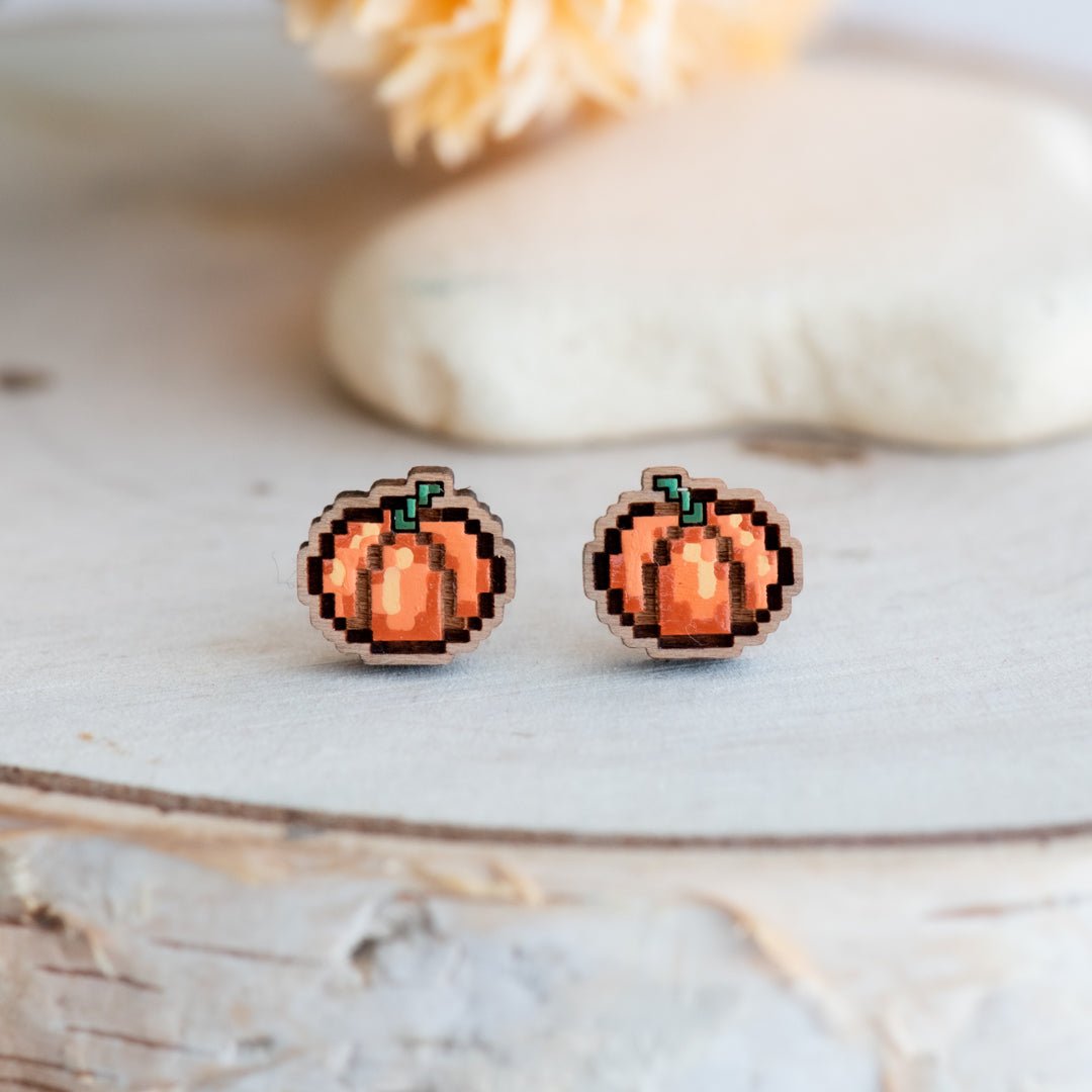 Pumpkin Stud Earrings – Stardew Valley - Robin Valley Official Store