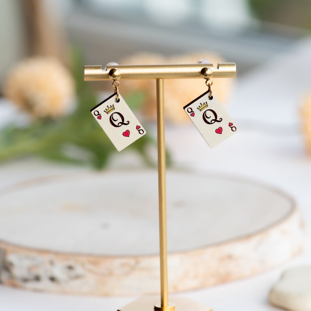 Queen of Hearts Drop Earrings - Robin Valley Official Store