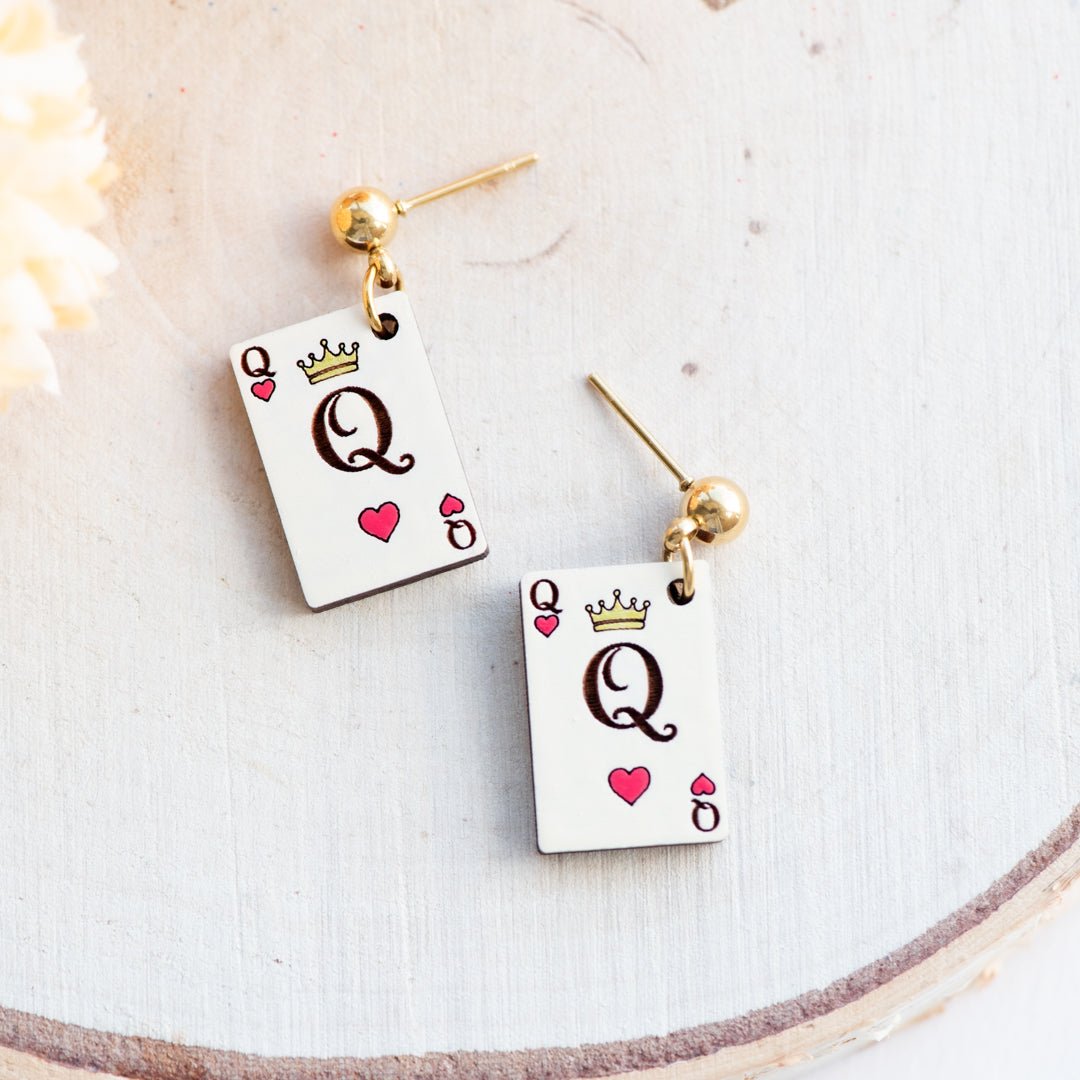 Queen of Hearts Drop Earrings - Robin Valley Official Store
