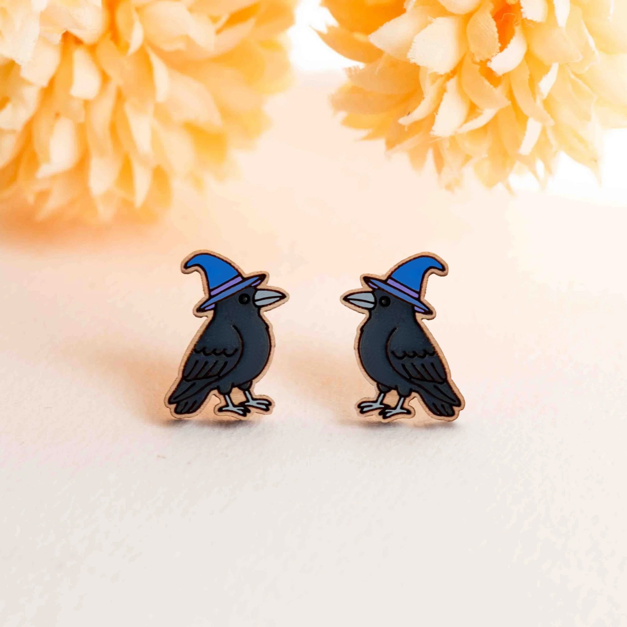 Raven Witch Stud Earrings - Robin Valley Official Store