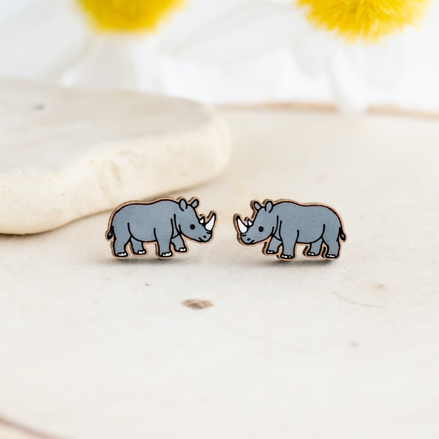 Rhino Stud Earrings - Robin Valley Official Store