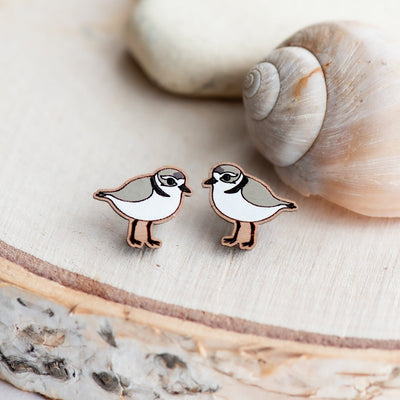 Ringed Plover Stud Earrings - Robin Valley Official Store
