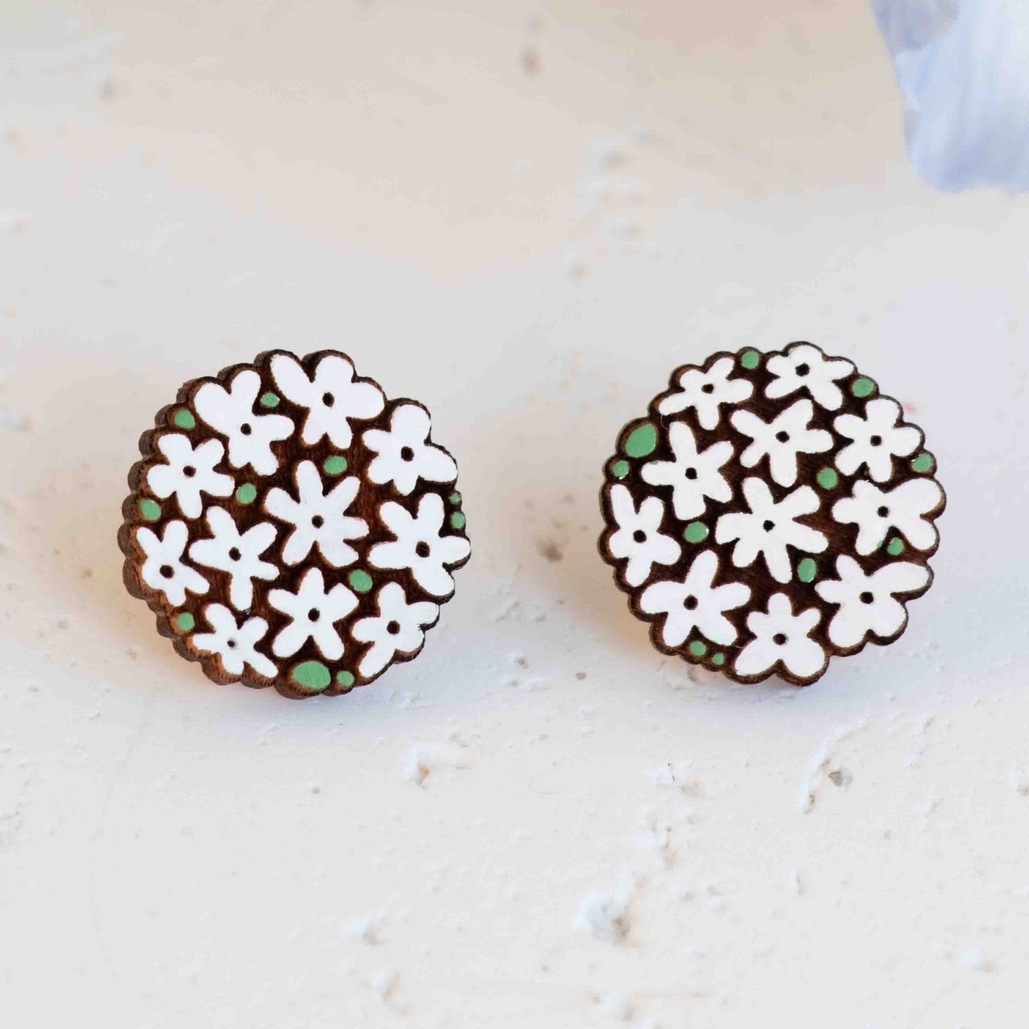 Round Bloom Flower Cluster Earrings - Robin Valley Official Store