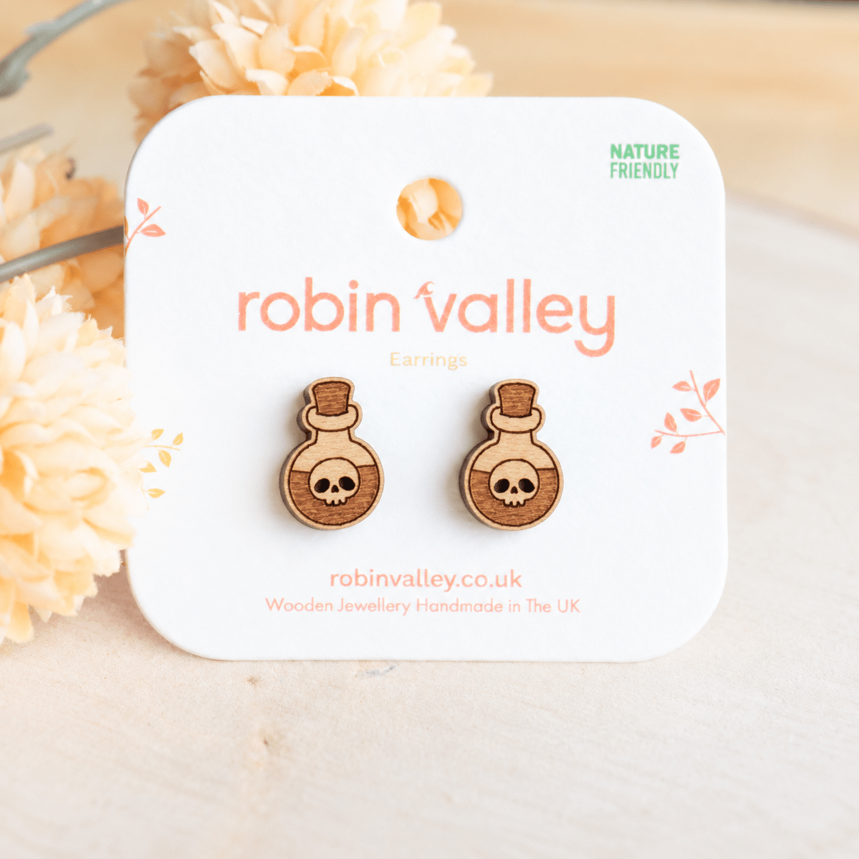 Skull Potion Stud Earrings - Robin Valley Official Store
