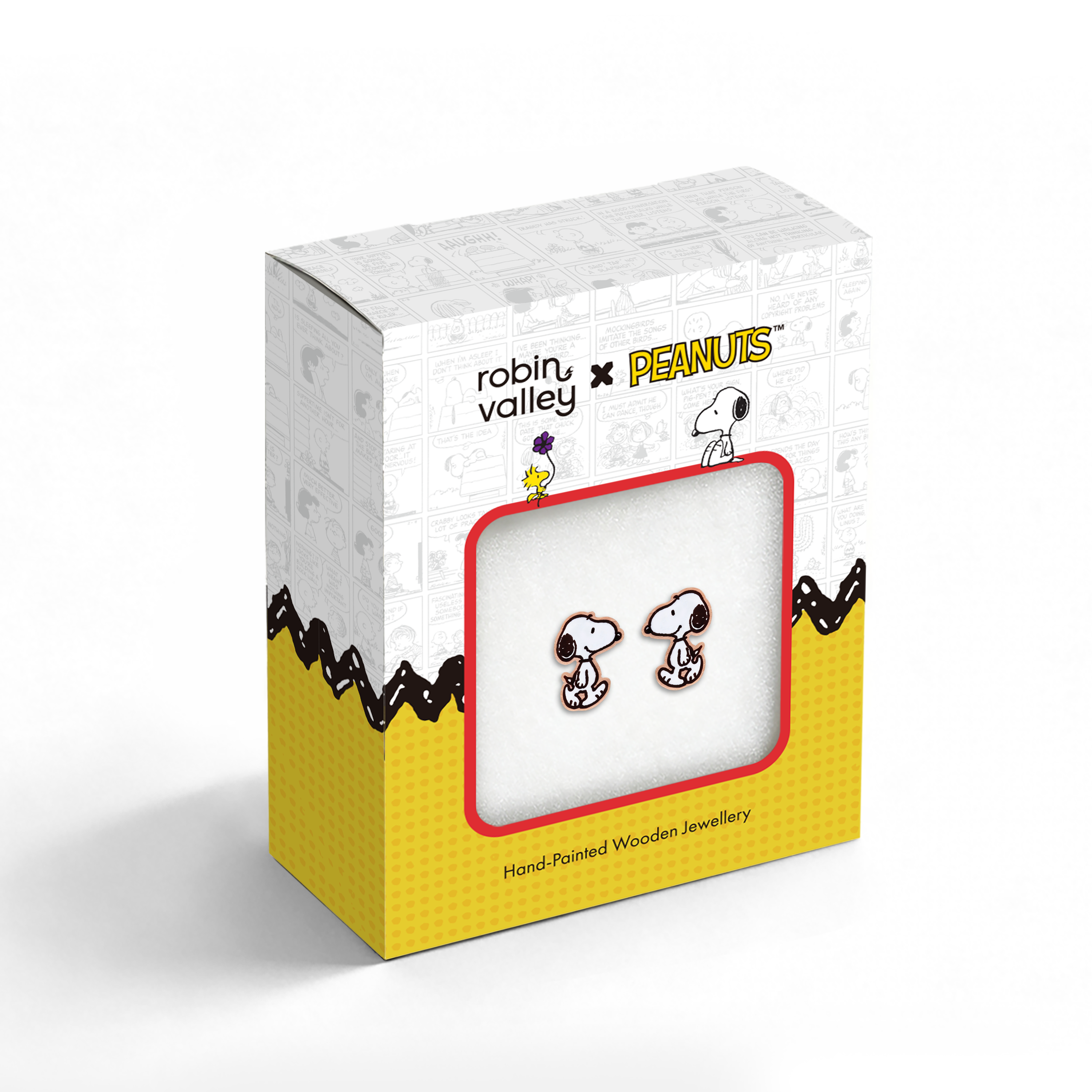 Officially Licensed Peanuts Classic Walking Snoopy Stud Earrings