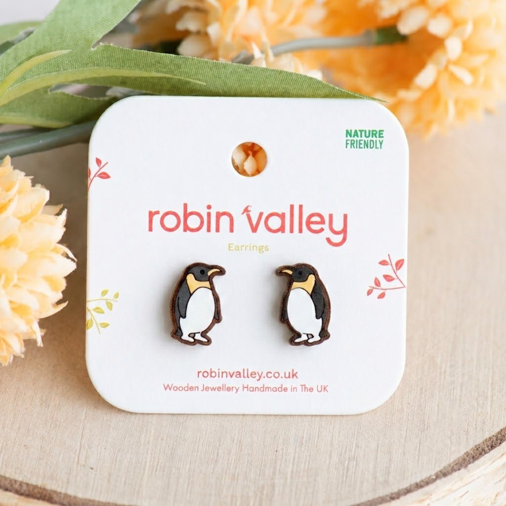Standing Penguin Stud Earrings - Robin Valley Official Store