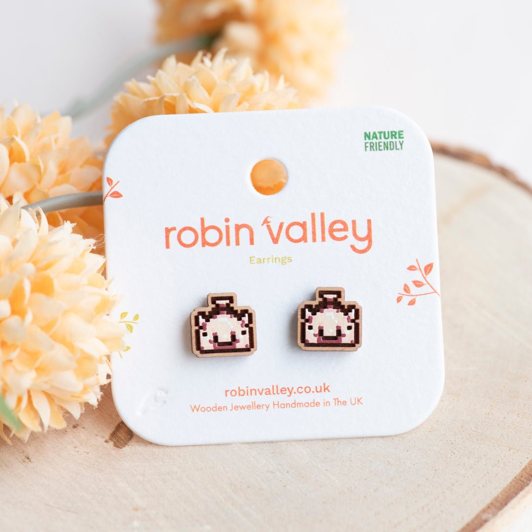 Stardew Valley Blobfish Stud Earrings - Robin Valley Official Store