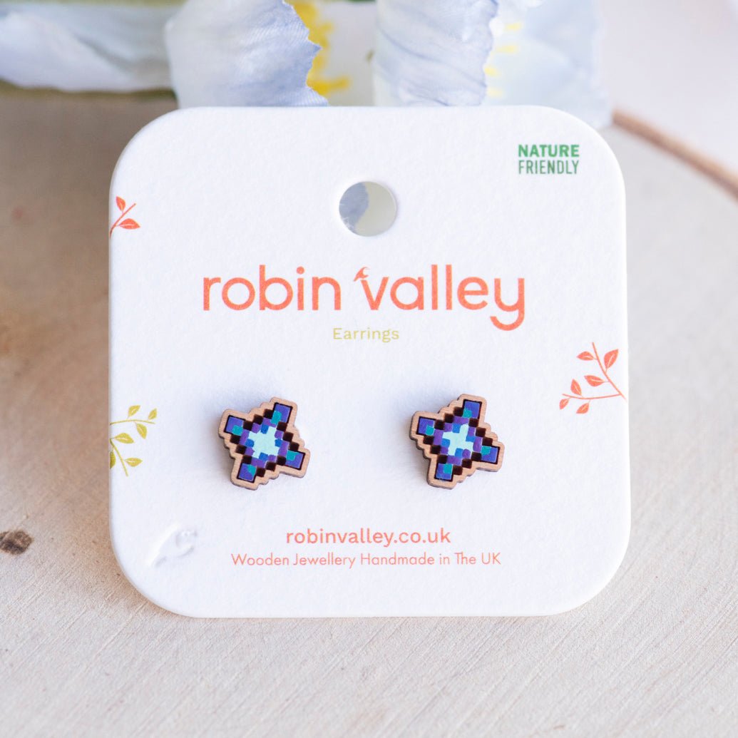Stardew Valley Iridium Ore Stud Earrings - Robin Valley Official Store