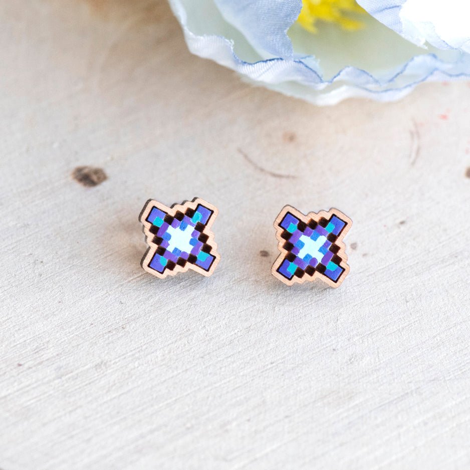 Stardew Valley Iridium Ore Stud Earrings - Robin Valley Official Store