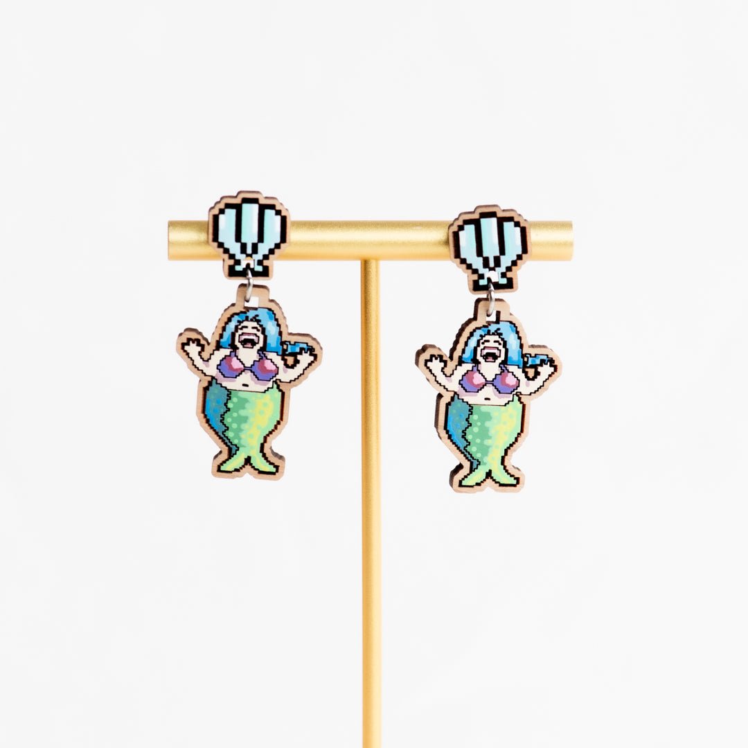 Stardew Valley Mermaid Drop Earrings - Robin Valley Official Store