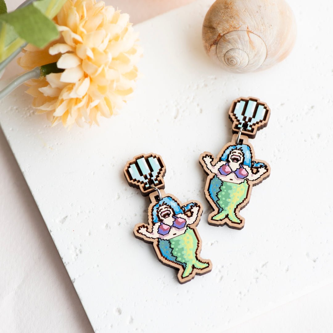 Stardew Valley Mermaid Drop Earrings - Robin Valley Official Store