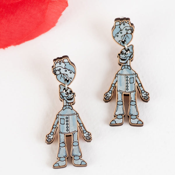 The Tin Man Drop Earrings - Robin Valley Official Store