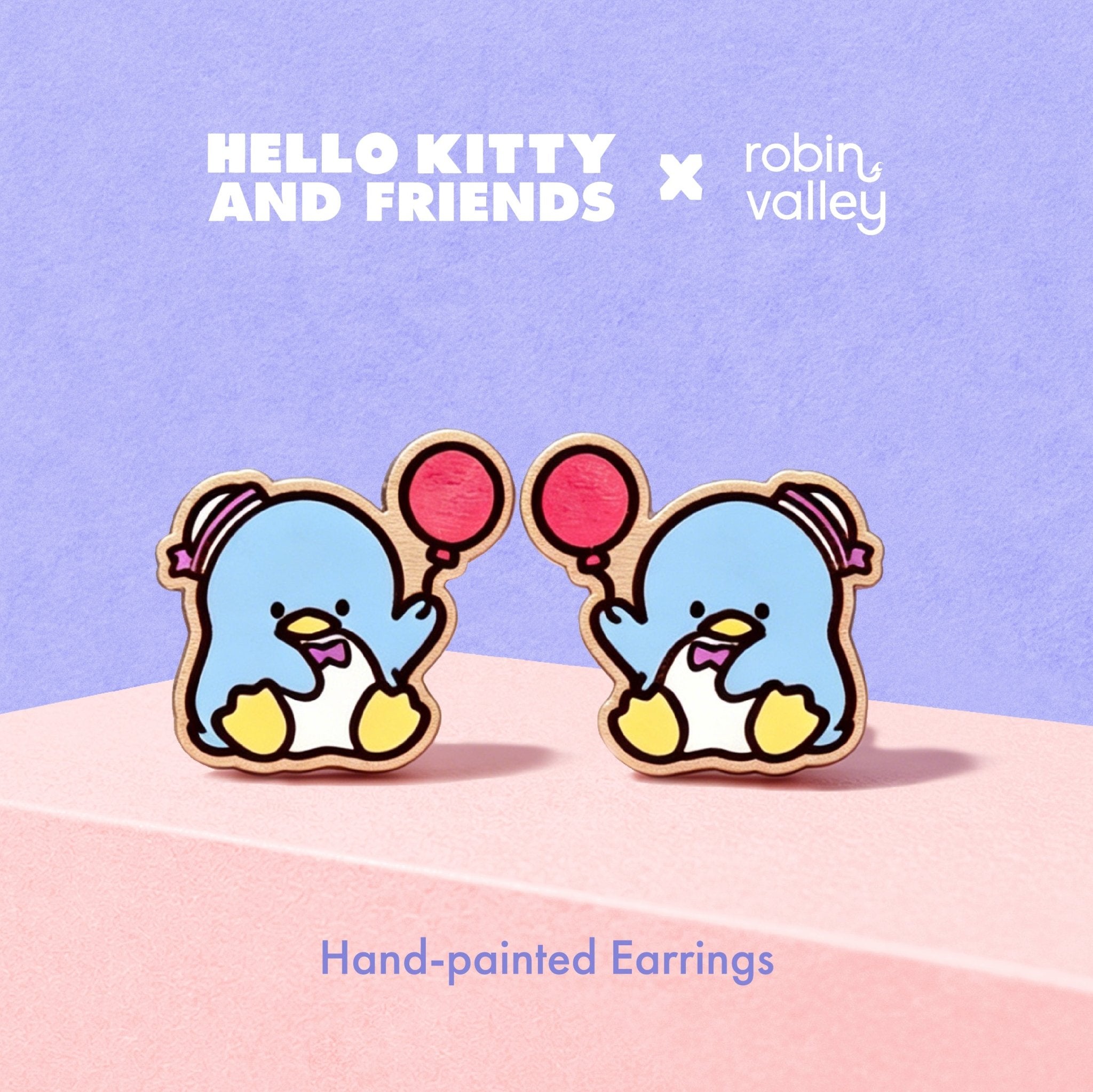 Tuxedosam With Balloon Stud Earrings - Robin Valley Official Store