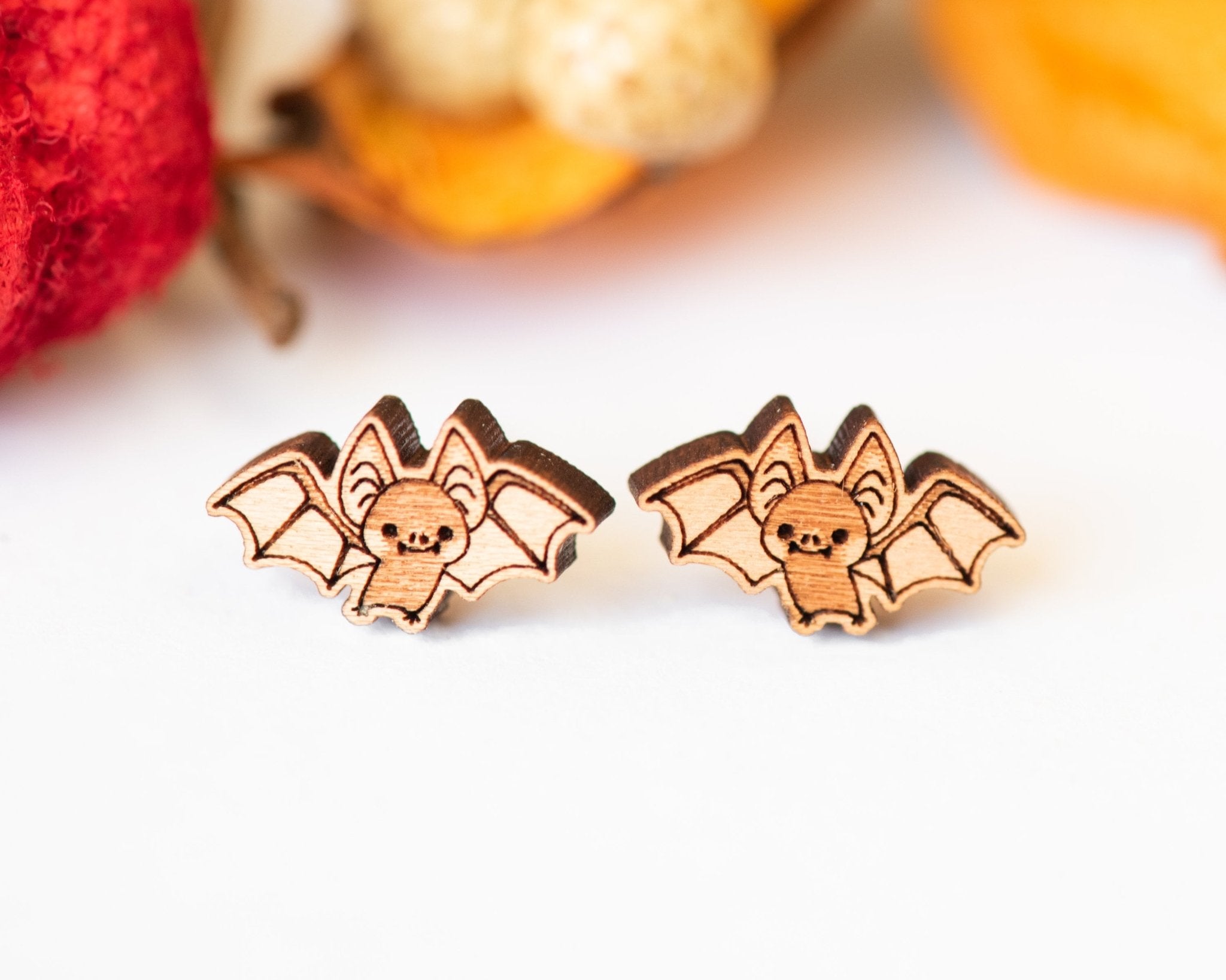 Vampire Bat Stud Earrings - Robin Valley Official Store
