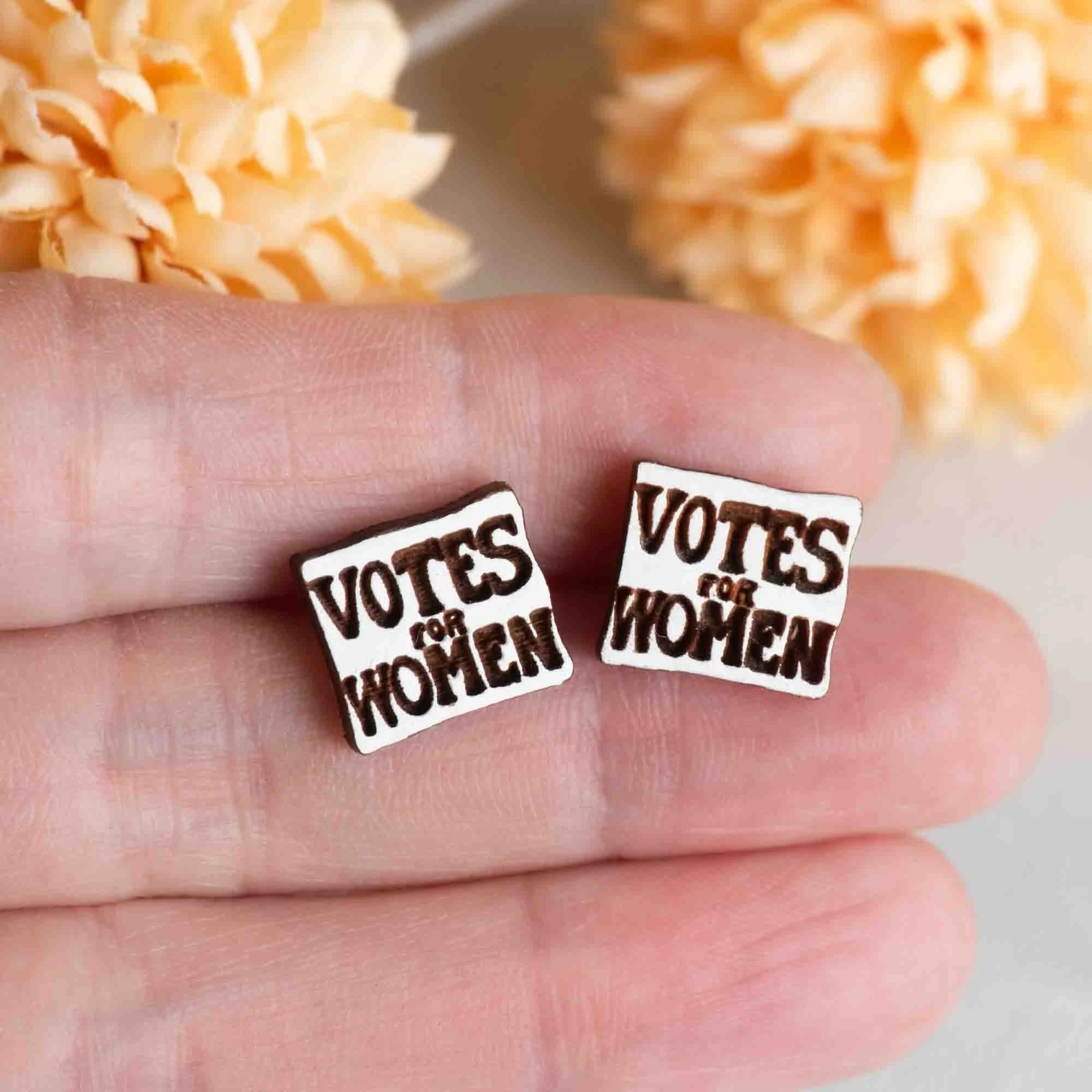Votes for Women Stud Earrings - Robin Valley Official Store