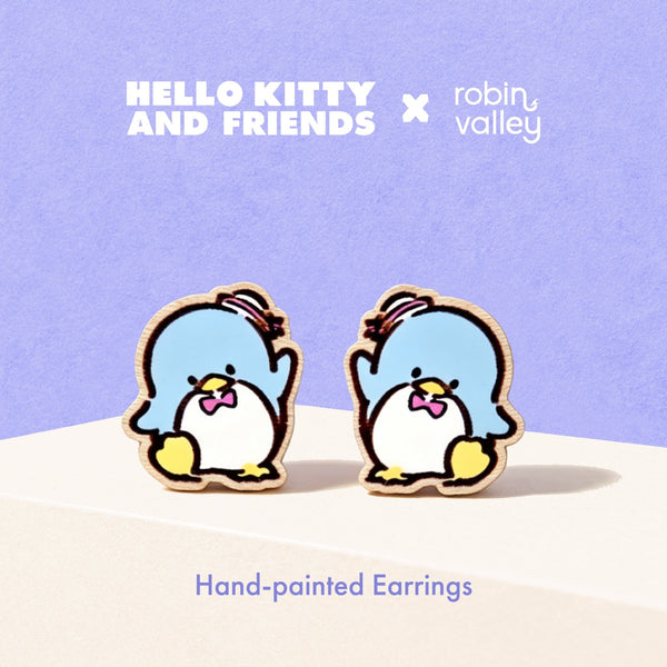 Waving Tuxedosam Stud Earrings - Robin Valley Official Store