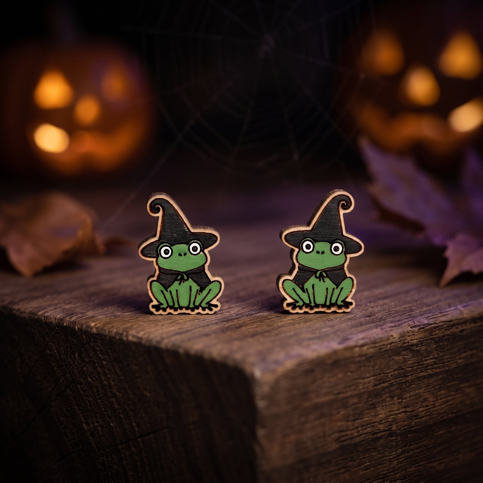 Witch Frog Stud Earrings - Robin Valley Official Store
