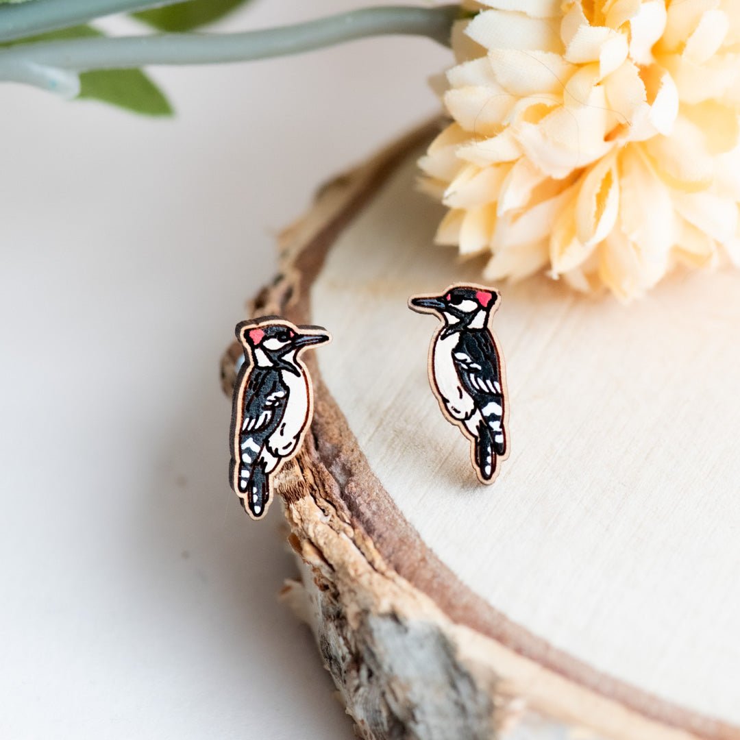 Woodpecker Earrings - Robin Valley Official Store