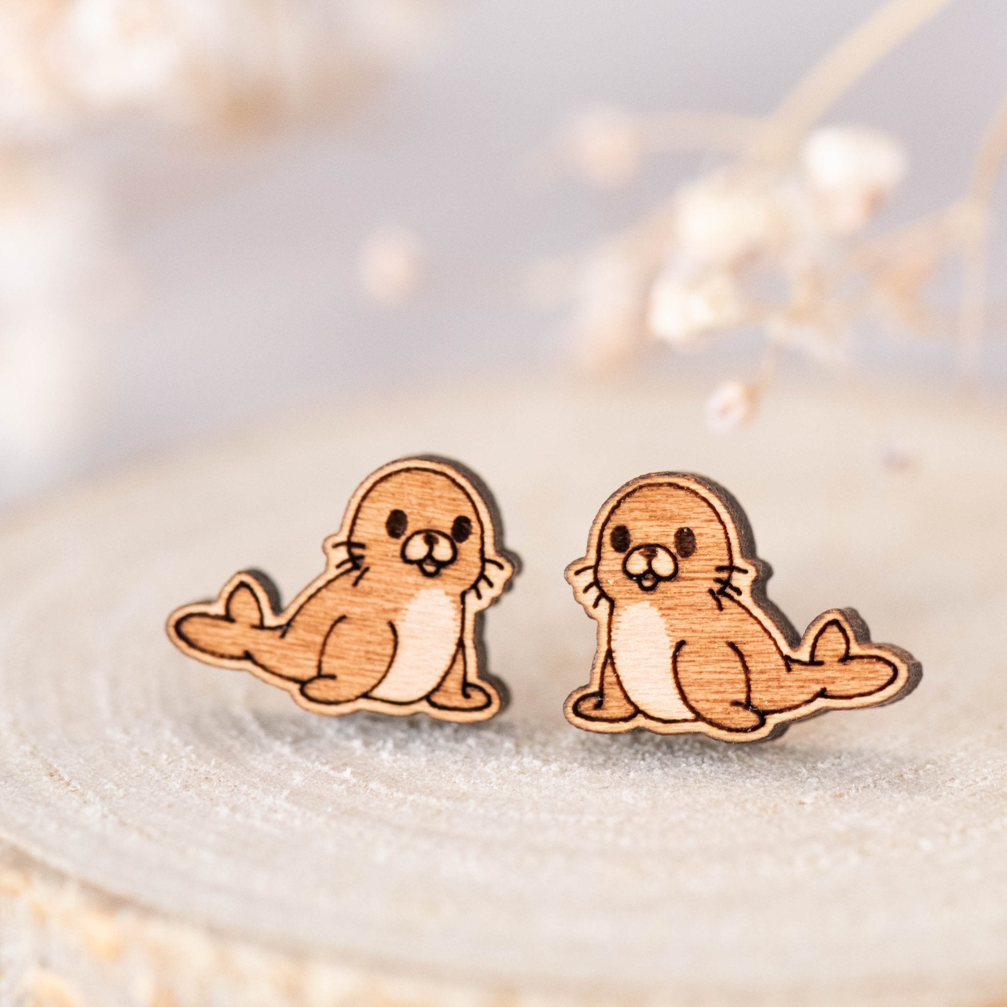 Cartoon Seal Earrings - ES13039 - Robin Valley Official Store