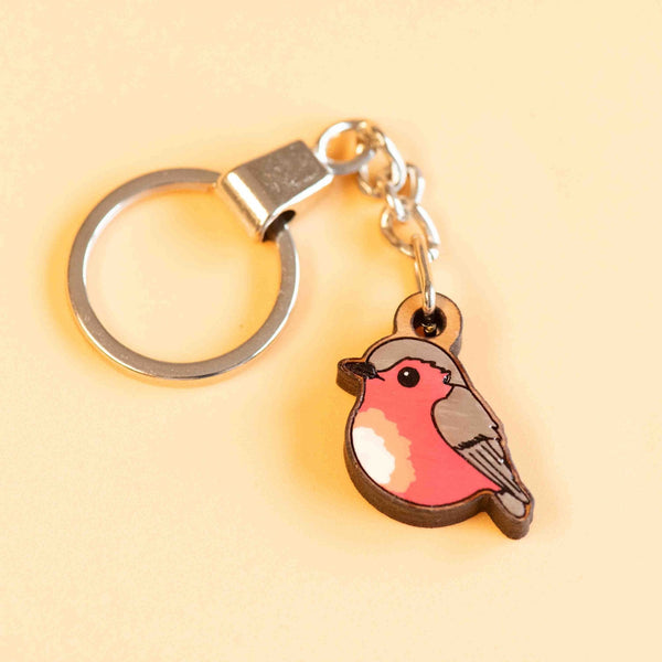 Hand - painted Robin Bird Keyring - KB22034 - Robin Valley Official Store