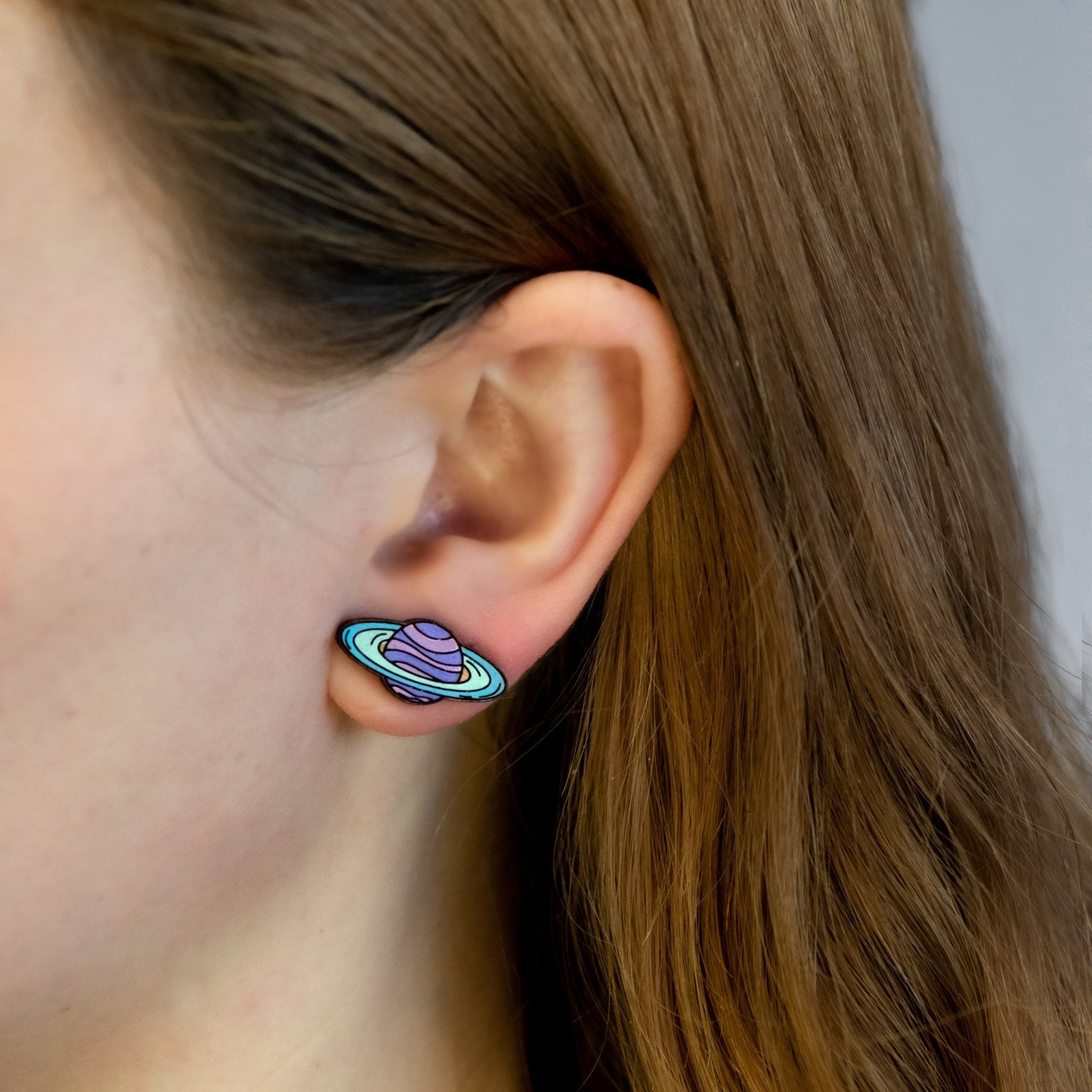 Hand - painted Solar System Planets Earrings - PET15139P - Robin Valley Official Store